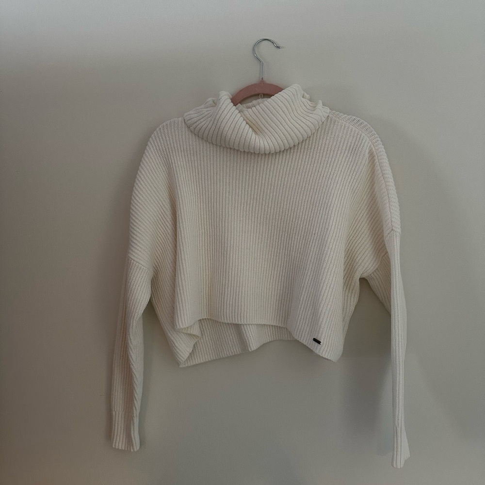 Hollister Off-White Cowl Neck Sweater